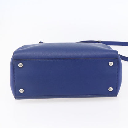 Fendi 2Jours Bag Leather, BLUE, LEATHER, Handbag