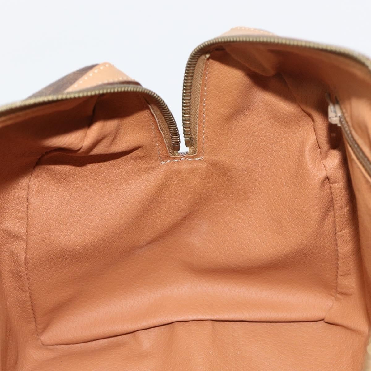 Celine Vintage Macadam Boston bag Canvas, BROWN, CANVAS, Travel bag