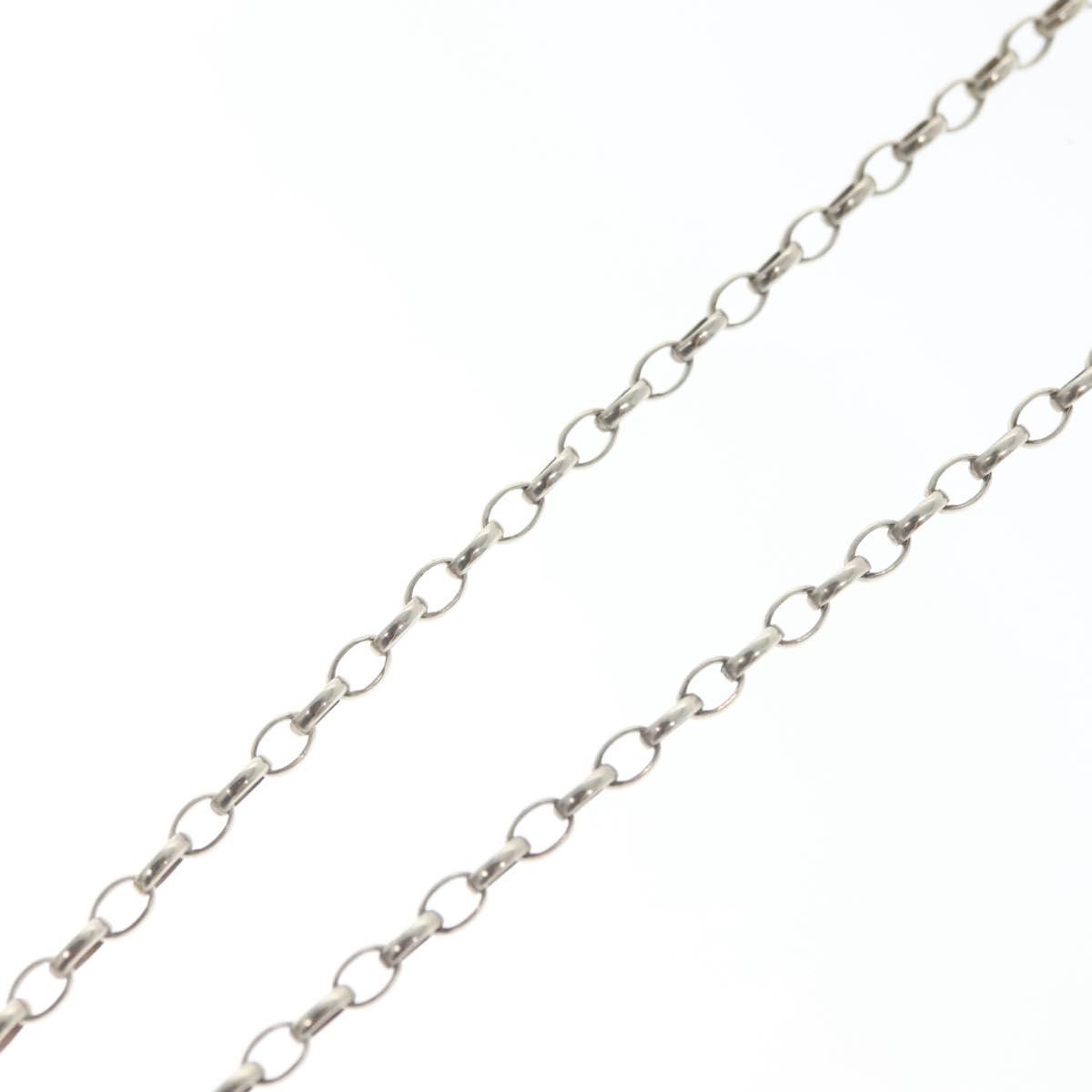 Gucci Engraved Interlocking G Chain Link Pendant Necklace Sterling Silver, SILVER, SILVER, Necklace