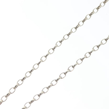 Gucci Engraved Interlocking G Chain Link Pendant Necklace Sterling Silver, SILVER, SILVER, Necklace