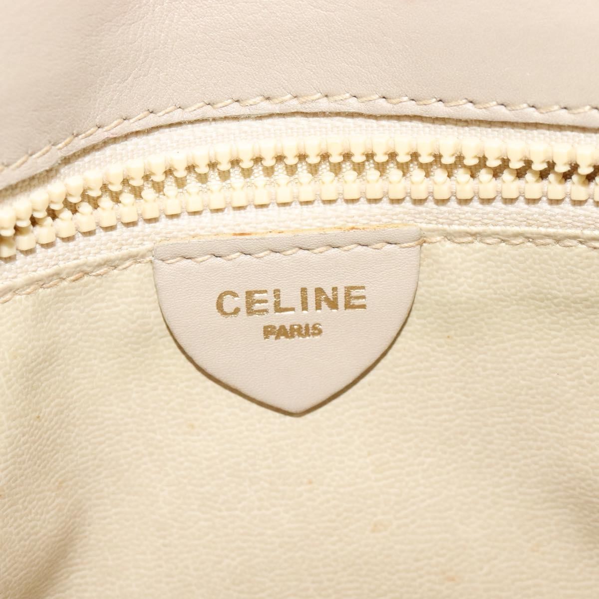 Celine Shoulder Bag Leather, BEIGE, LEATHER, Shoulder bag