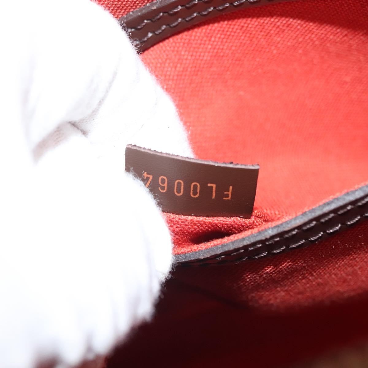 Louis Vuitton Alma Handbag Damier, BROWN, CANVAS, Handbag