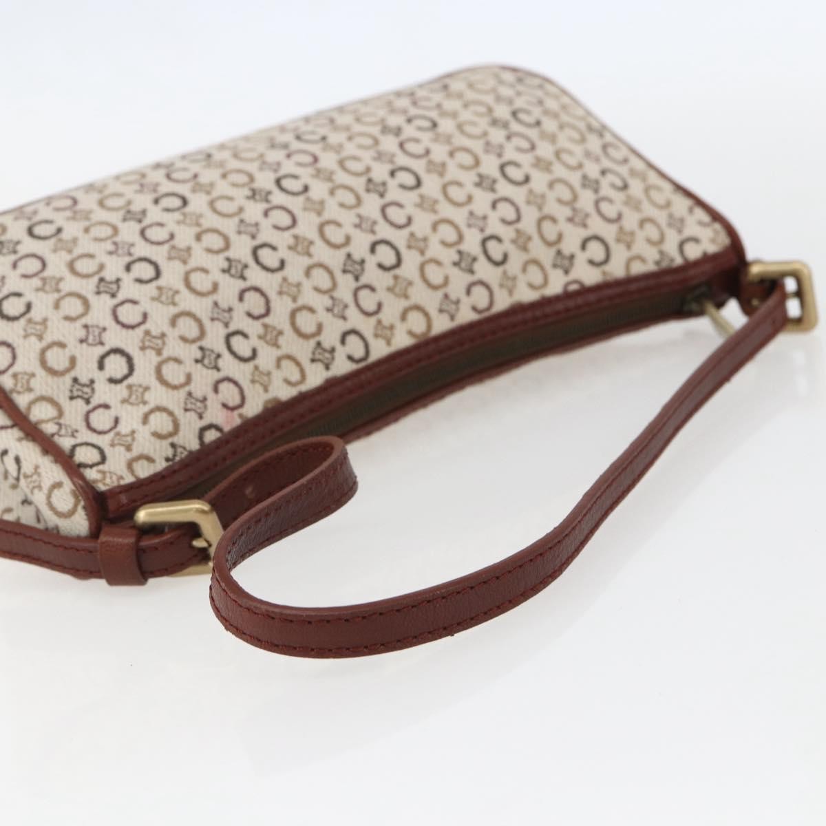 Celine C Macadam Pouch Canvas, BEIGE, CANVAS, Clutche & pouche