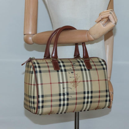 Burberry Chester Satchel Haymarket Coated Canvas, BEIGE, CANVAS, Handbag