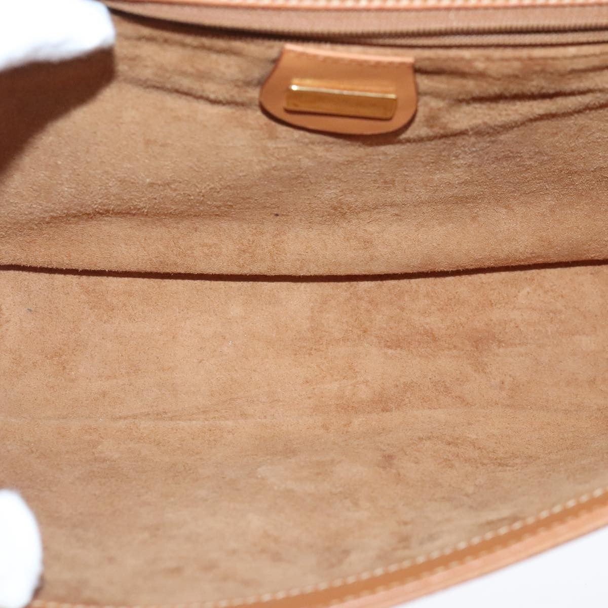 Gucci Vintage Shoulder Bag Leather, BEIGE, LEATHER, Shoulder bag