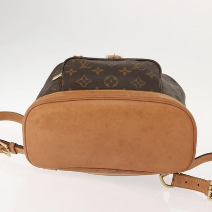 Louis Vuitton Vintage Montsouris Backpack Monogram Canvas, BROWN, CANVAS, Backpack