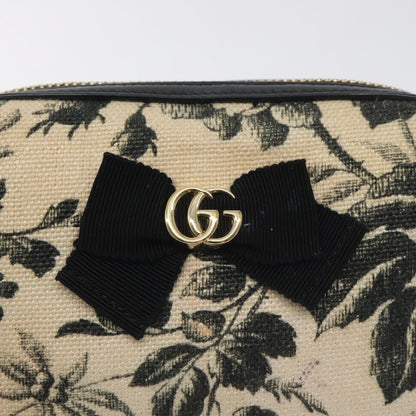 Gucci GG Marmont Pouch Coated Canvas, BEIGE, CANVAS, Clutche & pouche