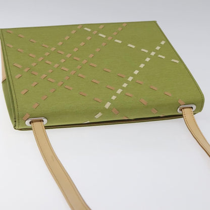 Burberry Nova check Shoulder bag Canvas, GREEN, CANVAS, Shoulder bag