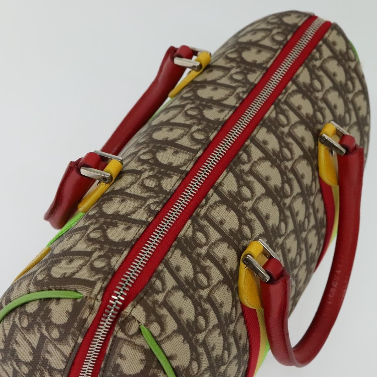 Christian Dior Vintage Rasta Boston Bag Diorissimo Canvas, BEIGE, CANVAS, Travel bag