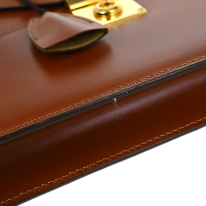 Loewe Leather Briefcase Leather, BROWN, LEATHER, Briefcase