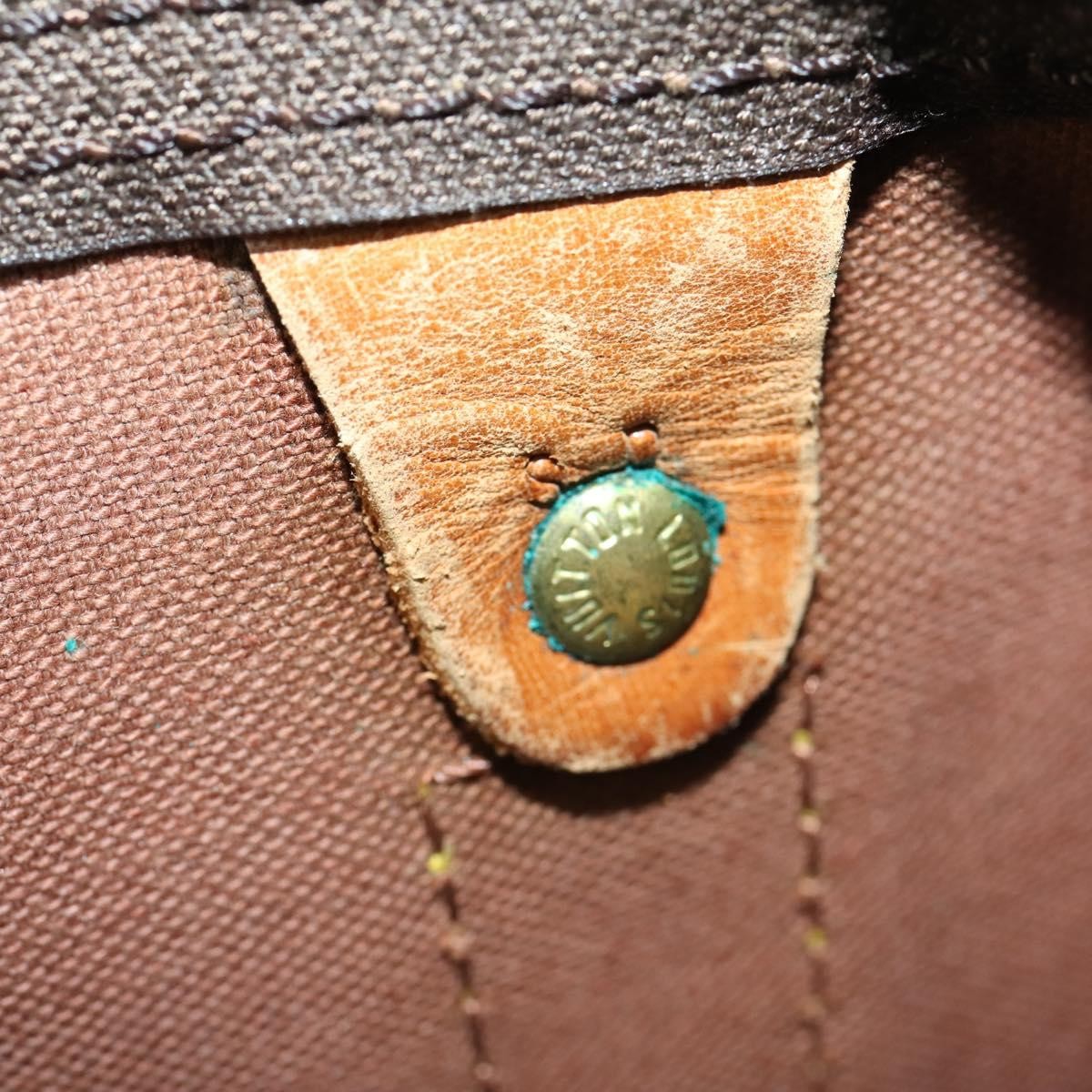 Louis Vuitton Keepall Bandouliere Bag Monogram Canvas, BROWN, CANVAS, Travel bag