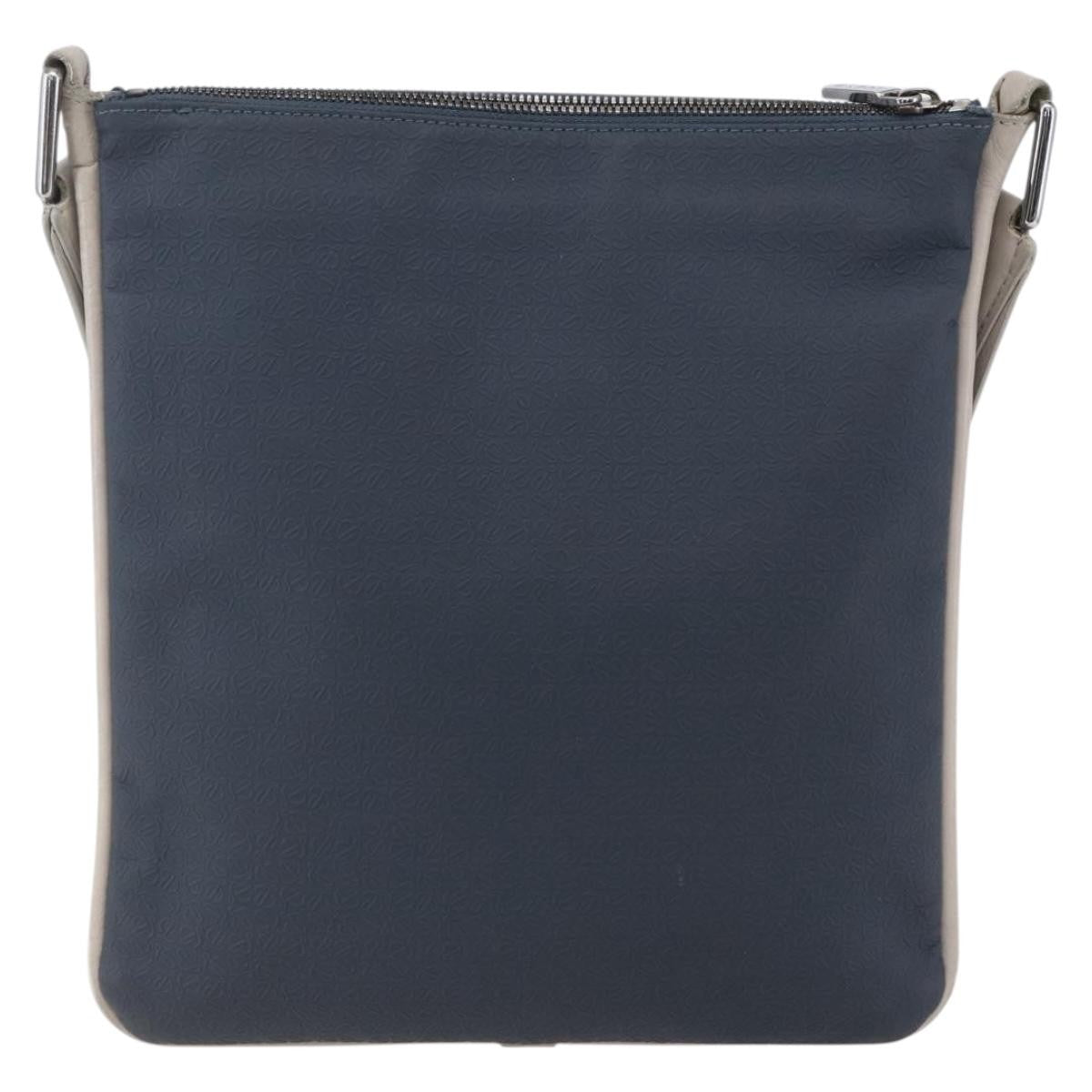 Loewe Anagram Shoulder Bag Canvas, NAVY, PVC, Shoulder bag