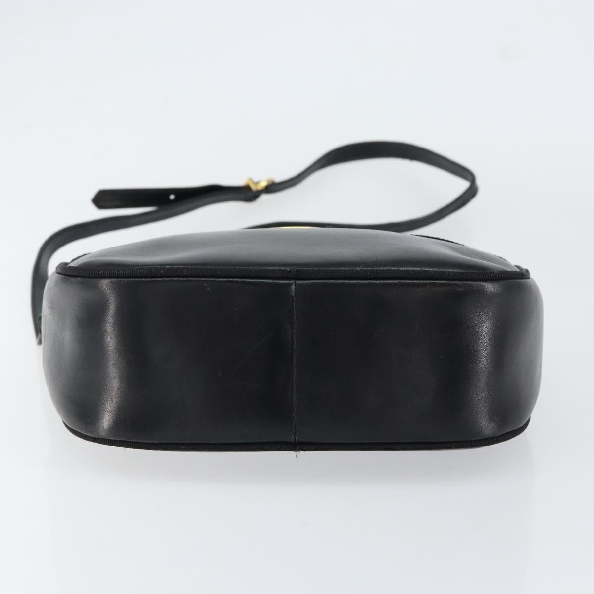 Salvatore Ferragamo Vala Shoulder Bag Leather, BLACK, LEATHER, Shoulder bag