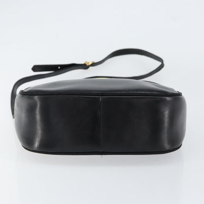 Salvatore Ferragamo Vala Shoulder Bag Leather, BLACK, LEATHER, Shoulder bag