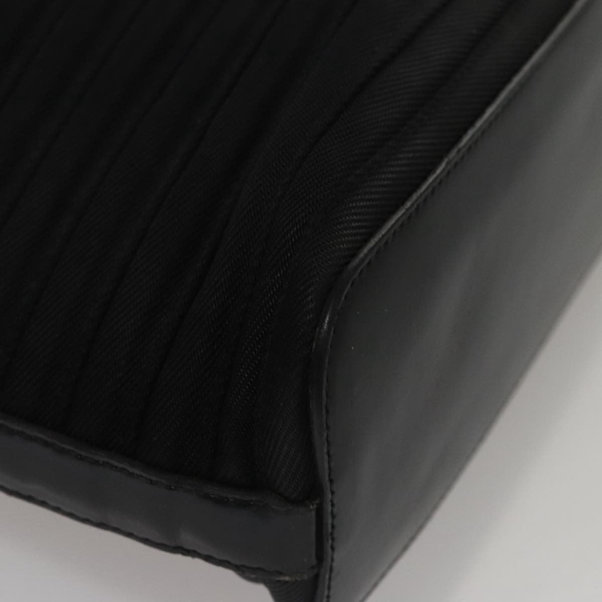 Gucci Vintage Bamboo Handle Tote Nylon, BLACK, NYLON, Tote bag