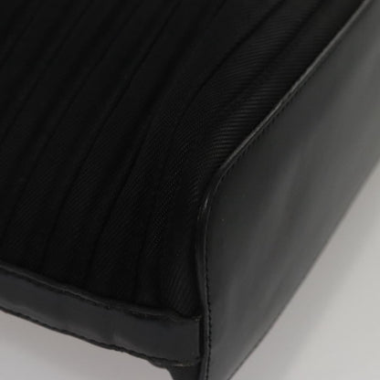 Gucci Vintage Bamboo Handle Tote Nylon, BLACK, NYLON, Tote bag