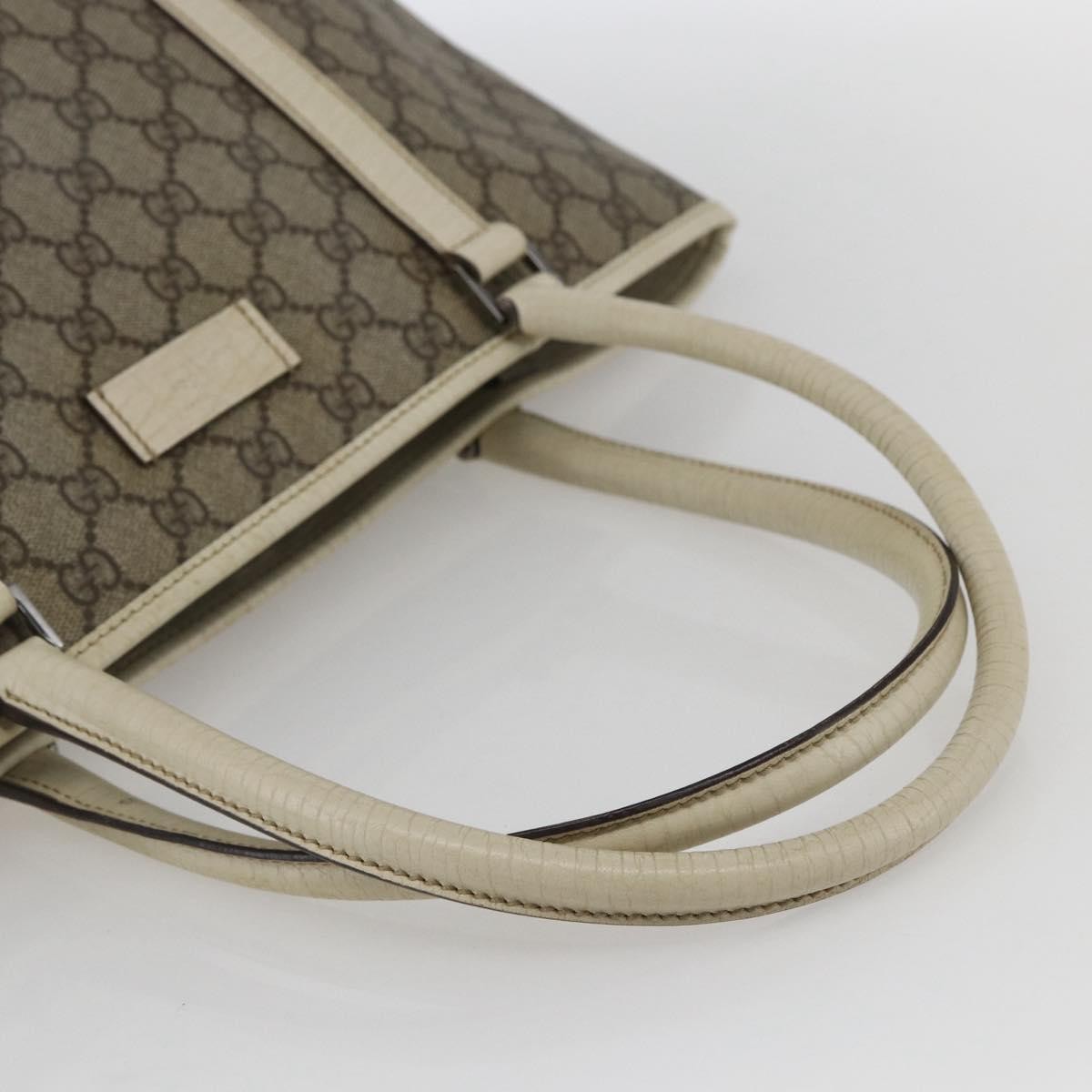 Gucci Joy Tote GG Coated Canvas with Leather, BEIGE, PVC, Tote bag