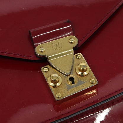 Louis Vuitton Monceau Handbag Vernis, BURGUNDY, PATENT_LEATHER, Handbag
