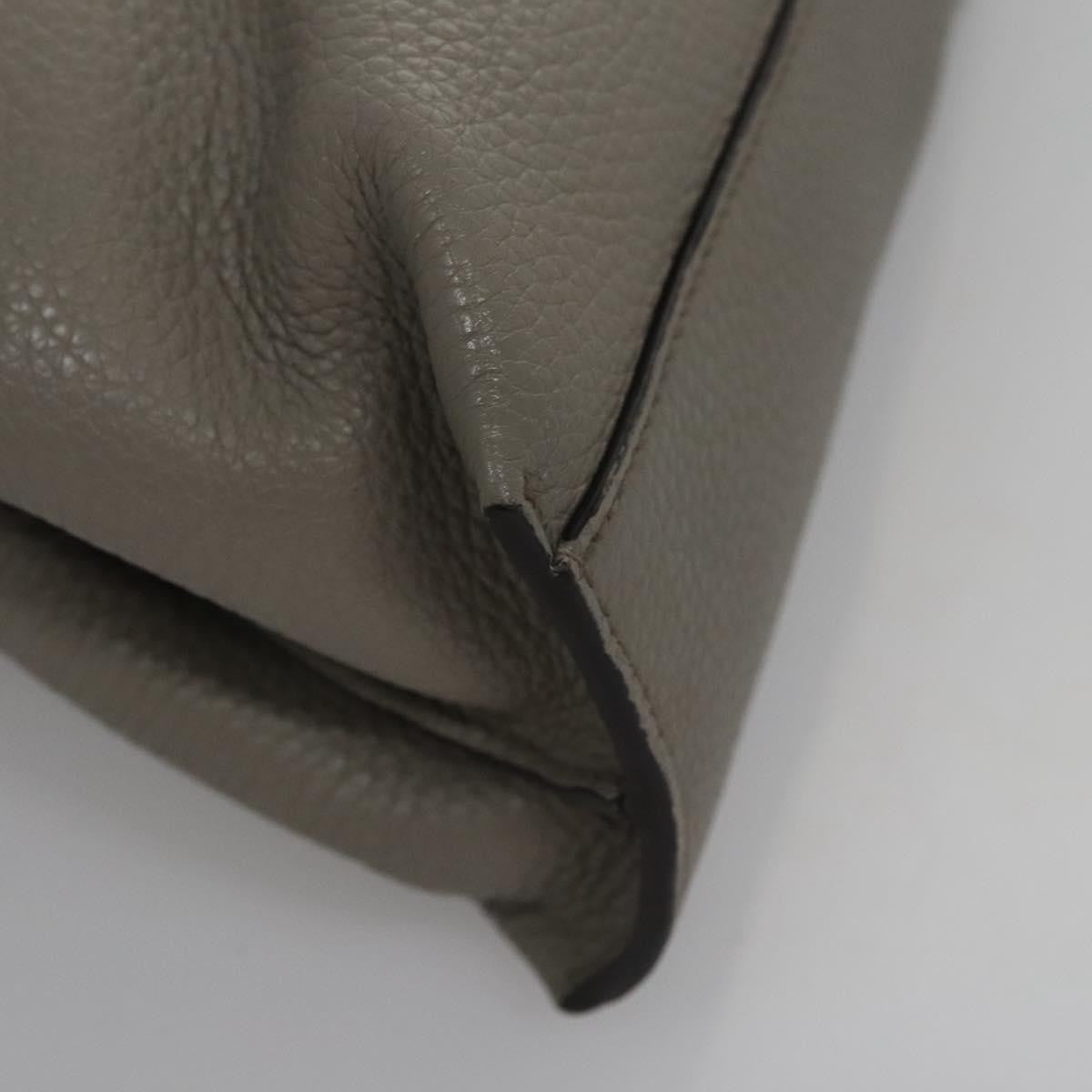 Gucci Bamboo Daily Top Handle Bag Leather, GRAY, LEATHER, Handbag