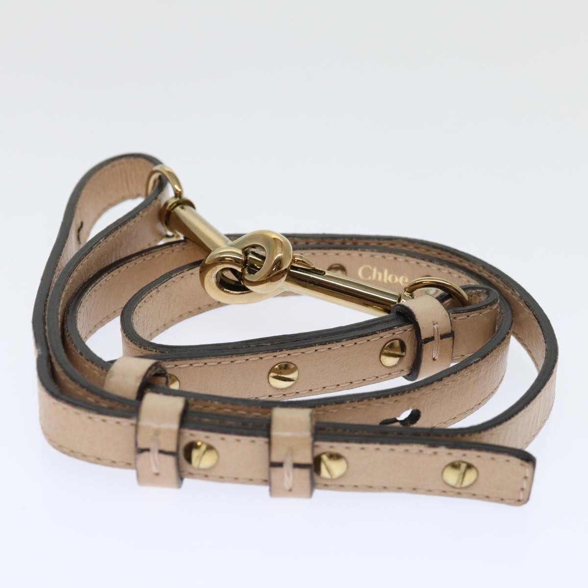 Chloe Ethel Tote Leather, BEIGE, LEATHER, Tote bag