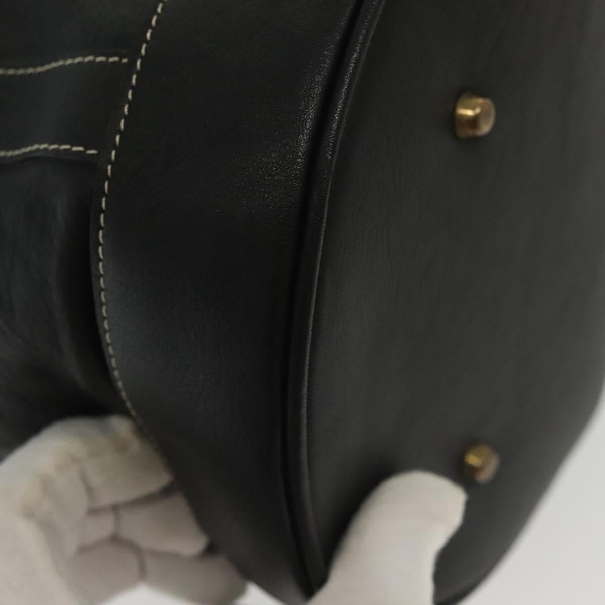 Bally Vintage Shoulder Bag Leather, BLACK, LEATHER, Shoulder bag