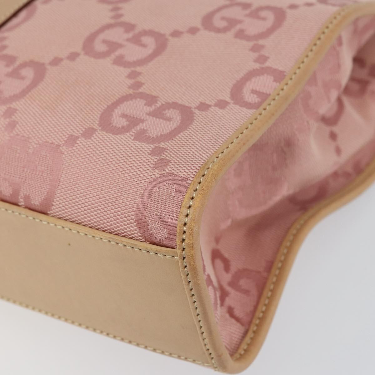 Gucci Vintage Jackie Handbag Canvas, PINK, CANVAS, Handbag