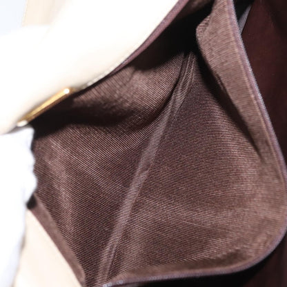 Bally Vintage Chain Shoulder Bag Quilted Leather, ECRU, LEATHER, Shoulder bag