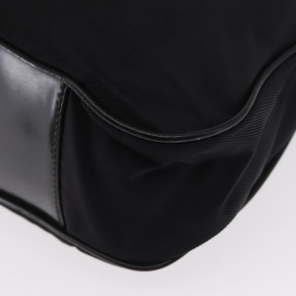 Gucci Vintage Bamboo Shoulder Bag Nylon, BLACK, CANVAS, Shoulder bag