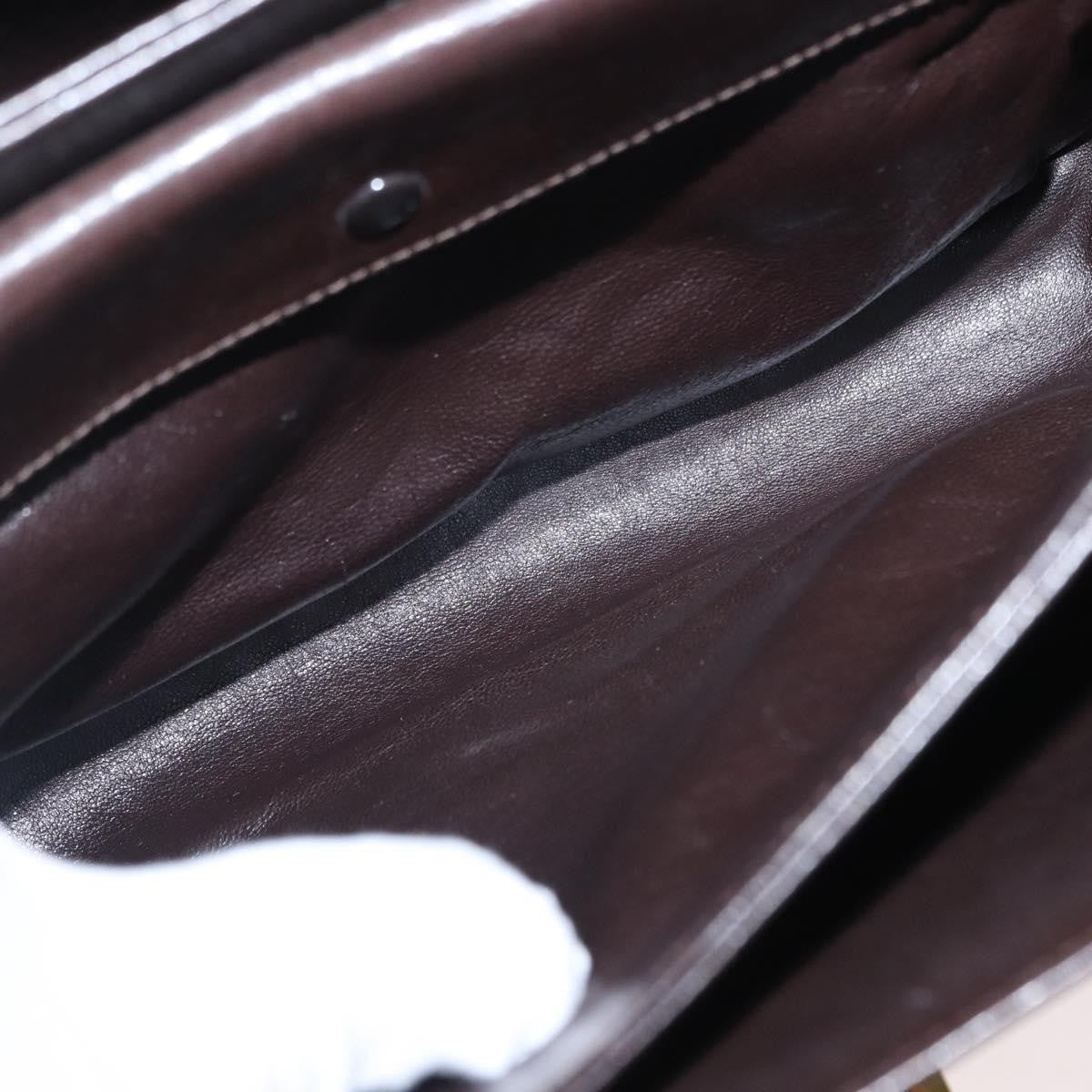 Celine Vintage C Sulky Horsebit Shoulder bag Canvas and Leather, BROWN, CANVAS, Shoulder bag