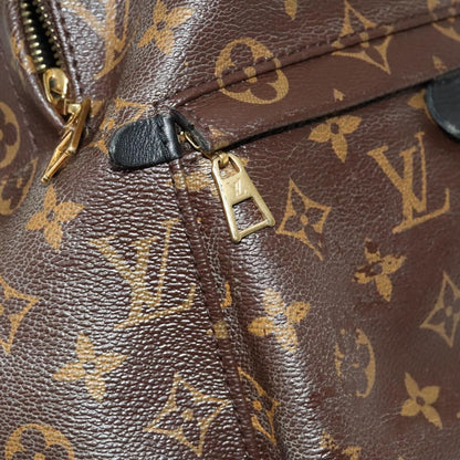 Louis Vuitton Palm Springs Backpack Monogram Canvas, BROWN, CANVAS, Backpack