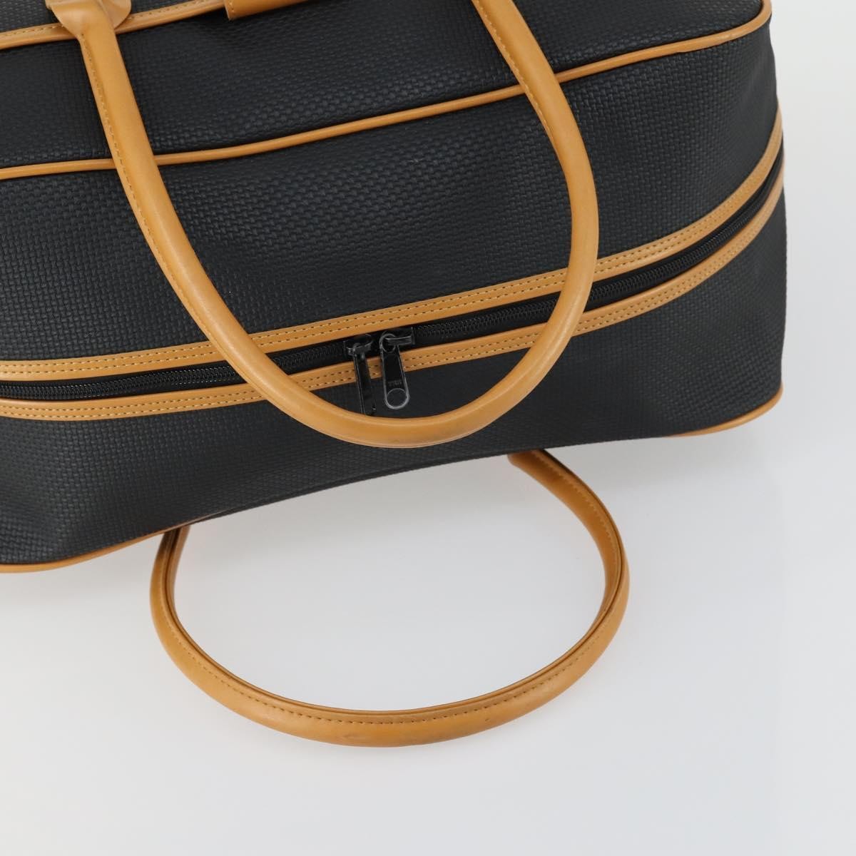 Saint Laurent Vintage Boston PVC Leather, BLACK, PVC, Travel bag