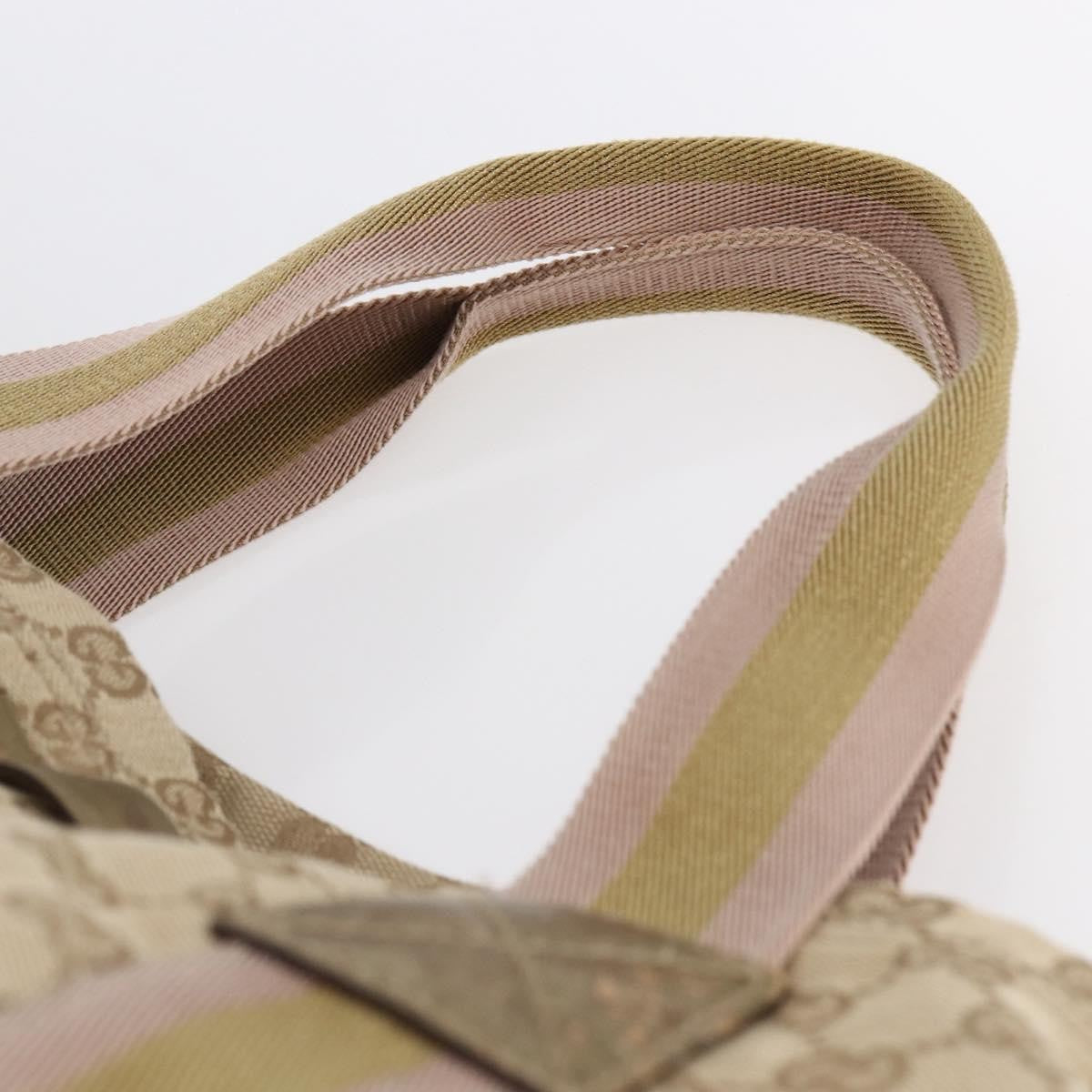 Gucci Original Web Tote GG Canvas, BEIGE, CANVAS, Tote bag