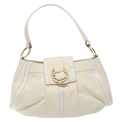 Bvlgari Chandra Top Handle Bag Leather, BEIGE, LEATHER, Shoulder bag