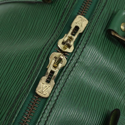 Louis Vuitton Keepall Bag Epi Leather, GREEN, LEATHER, Travel bag