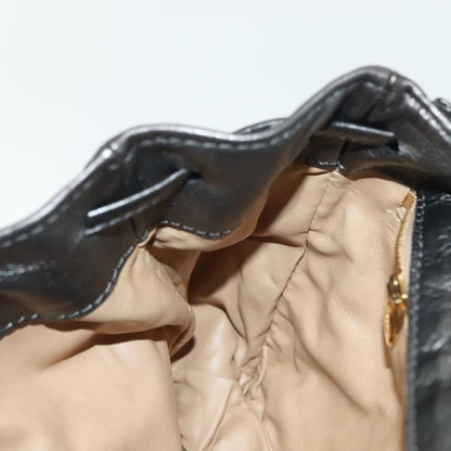 Bottega Veneta Intrecciato Backpack Patent Leather, METALLIC, LEATHER, Backpack