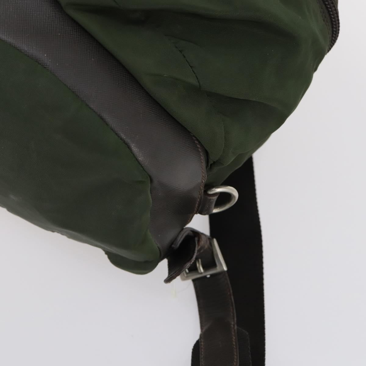 Prada Double Front Pocket Backpack Tessuto, KHAKI, NYLON, Backpack