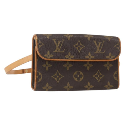 Louis Vuitton Florentine Waist Bag Monogram Canvas, BROWN, CANVAS, Clutche & pouche
