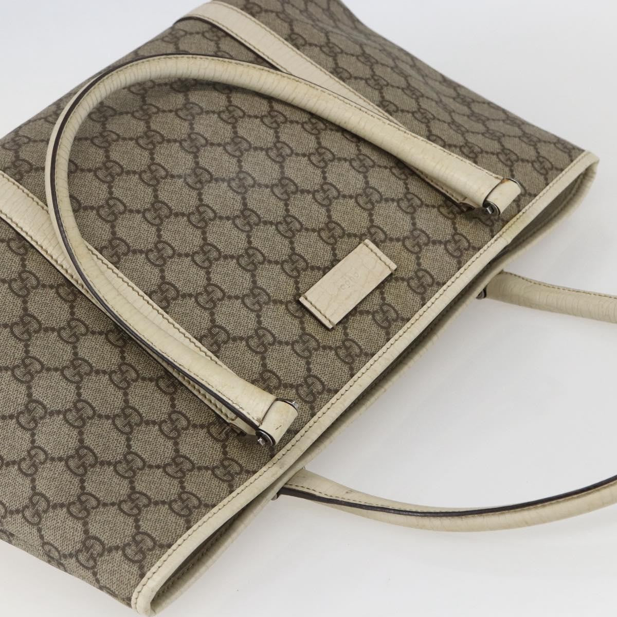 Gucci Joy Tote GG Coated Canvas with Leather, BEIGE, PVC, Tote bag