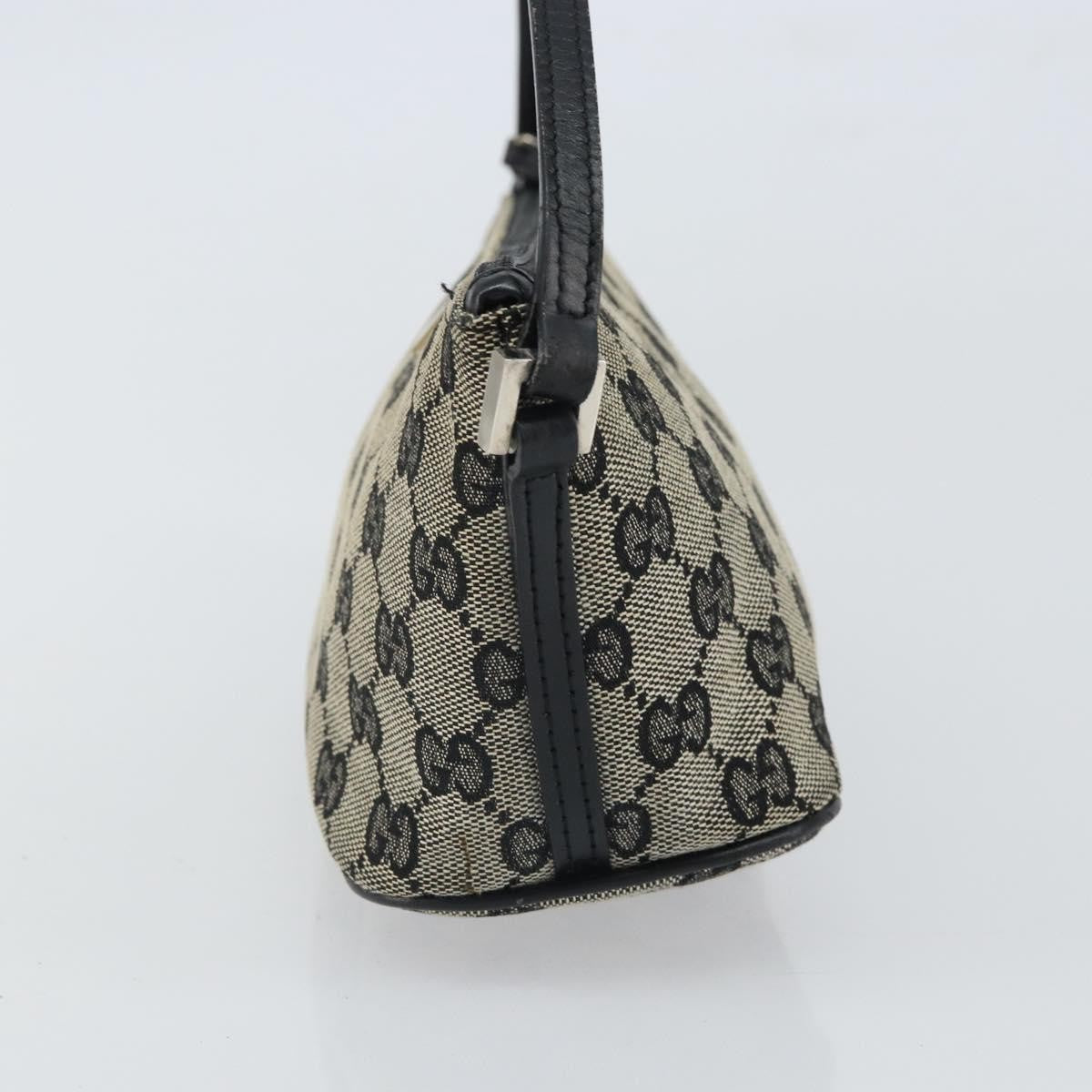 Gucci Vintage Boat Pochette GG Canvas, BLACK, CANVAS, Clutche & pouche