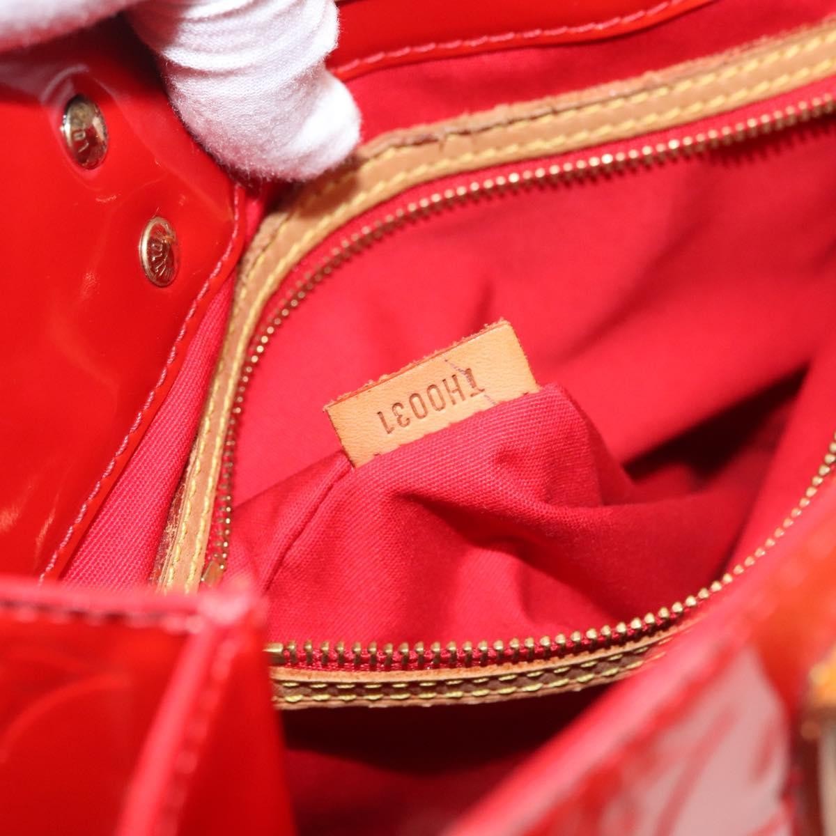 Louis Vuitton Reade Handbag Monogram Vernis, RED, PATENT_LEATHER, Handbag