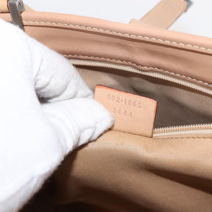 Gucci Vintage Jackie Handbag Canvas, BEIGE, CANVAS, Handbag