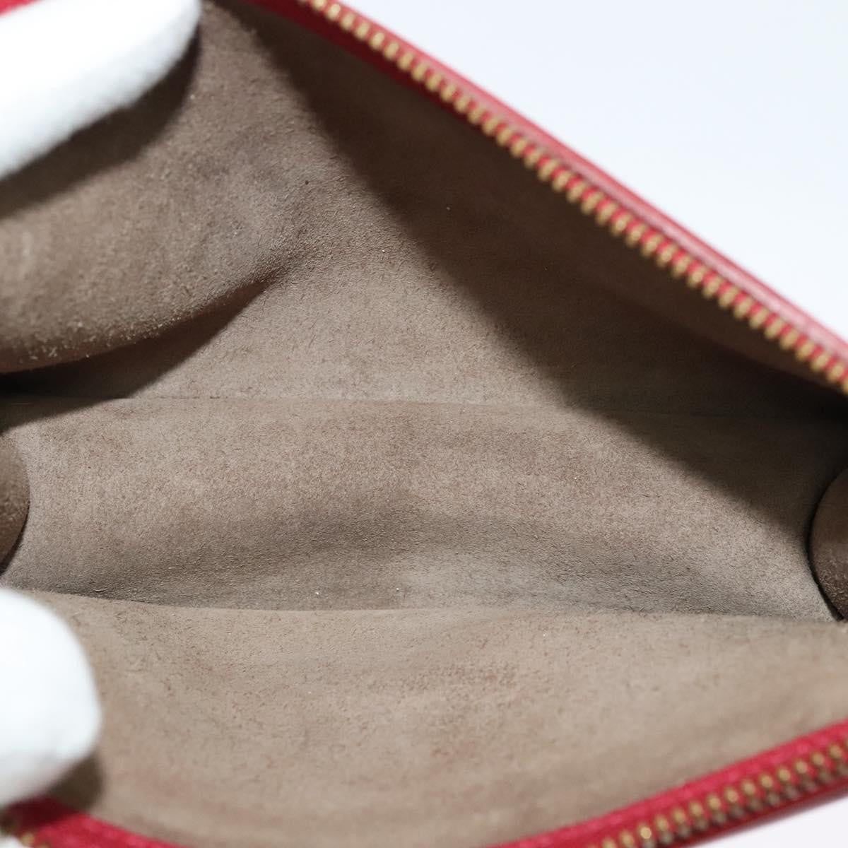 Celine Shoulder Bag Leather, RED, LEATHER, Shoulder bag