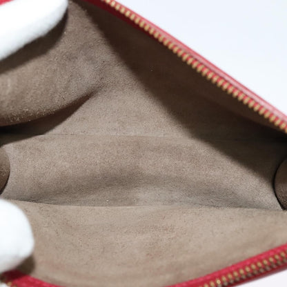 Celine Shoulder Bag Leather, RED, LEATHER, Shoulder bag