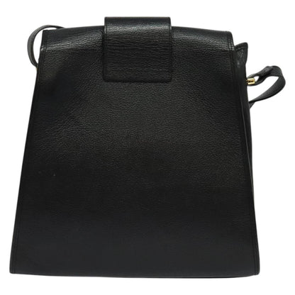 Saint Laurent Vintage Shoulder Bag Leather, BLACK, LEATHER, Shoulder bag