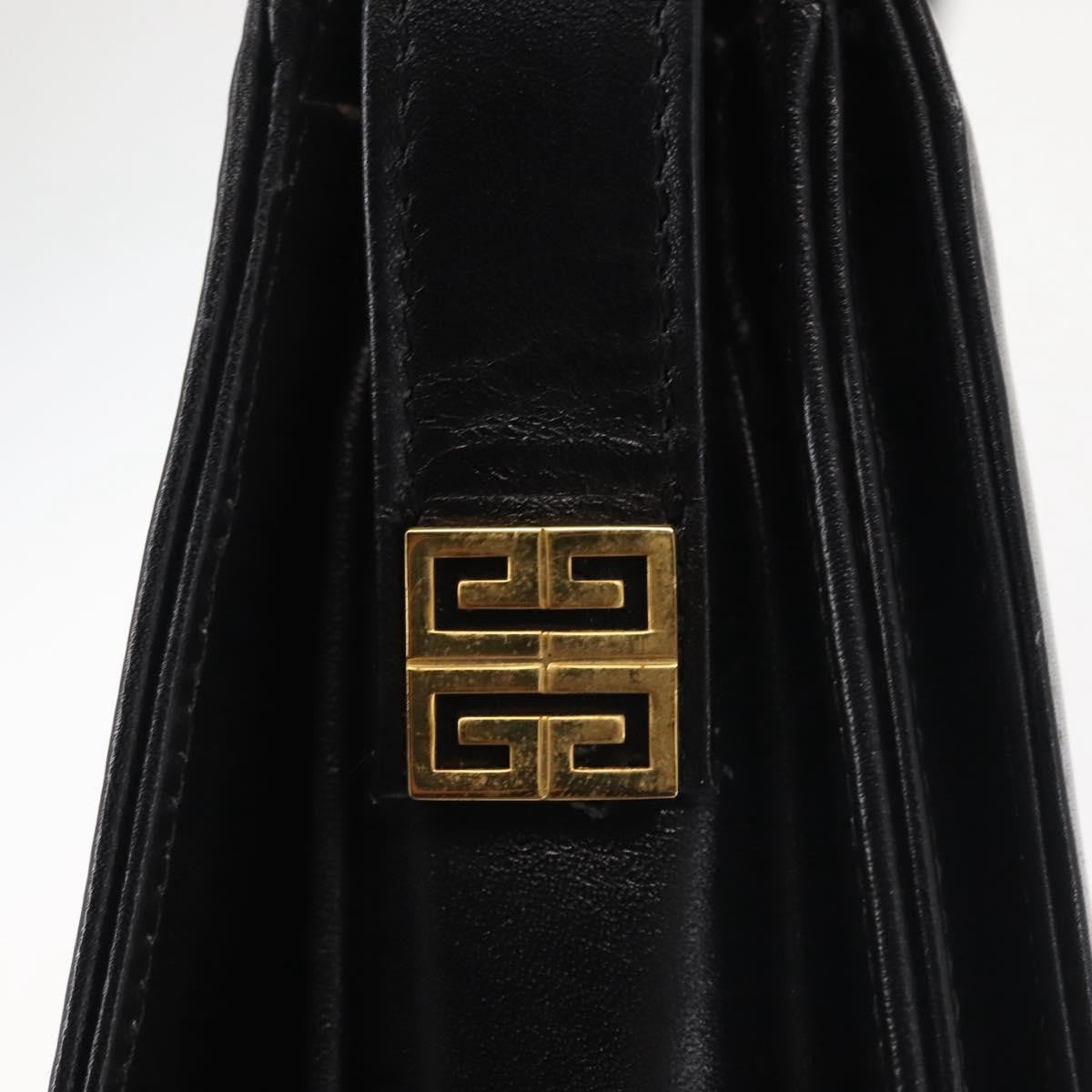 Givenchy Vintage 4G shoulder bag Leather, BLACK, LEATHER, Shoulder bag