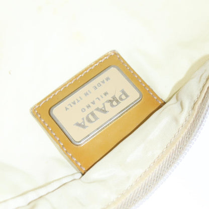 Prada Front Pocket Messenger Bag Tessuto, WHITE, NYLON, Shoulder bag