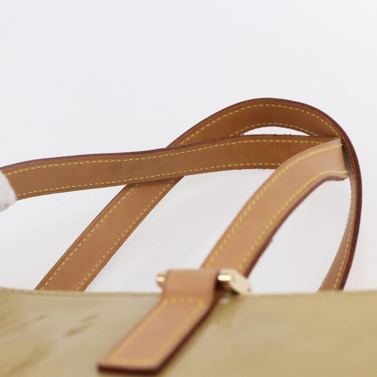 Louis Vuitton Columbus Handbag Monogram Vernis, BEIGE, PATENT_LEATHER, Tote bag