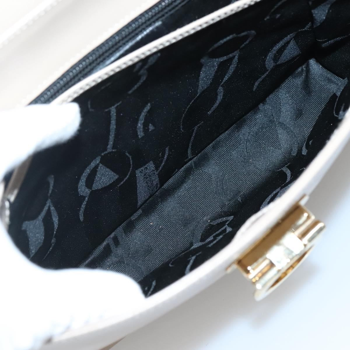 Salvatore Ferragamo Gancini Convertible Top Handle Bag Leather, BEIGE, LEATHER, Handbag