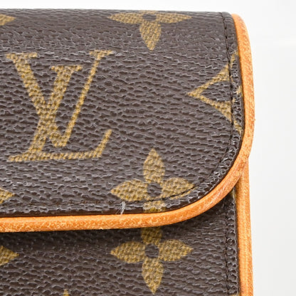 Louis Vuitton Florentine Pochette Monogram Canvas, Brown, Canvas, Clutch