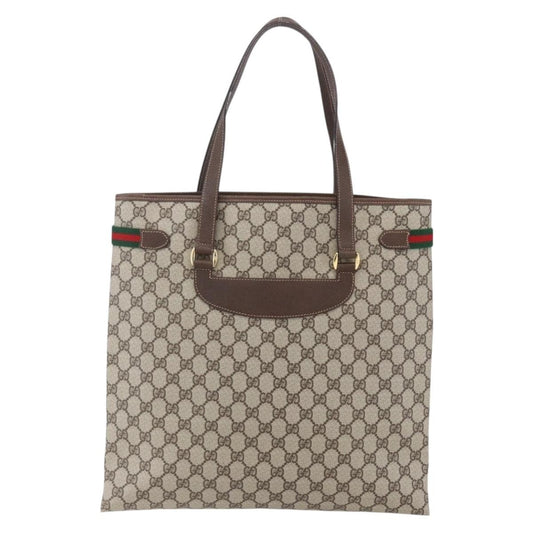 Gucci Vintage tote GG Canvas, BEIGE, PVC, Tote bag